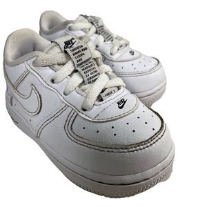 Nike Air Force 1 LV8 3 (TD) Size 5C White CW0986-100 triple whites Sneakers